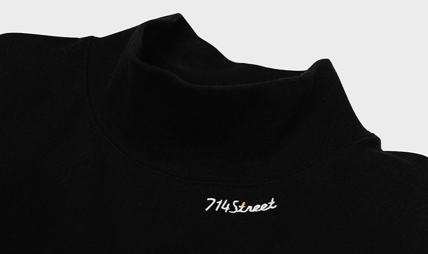 High neck logo long sleeve T-shirt N1268 - NNine