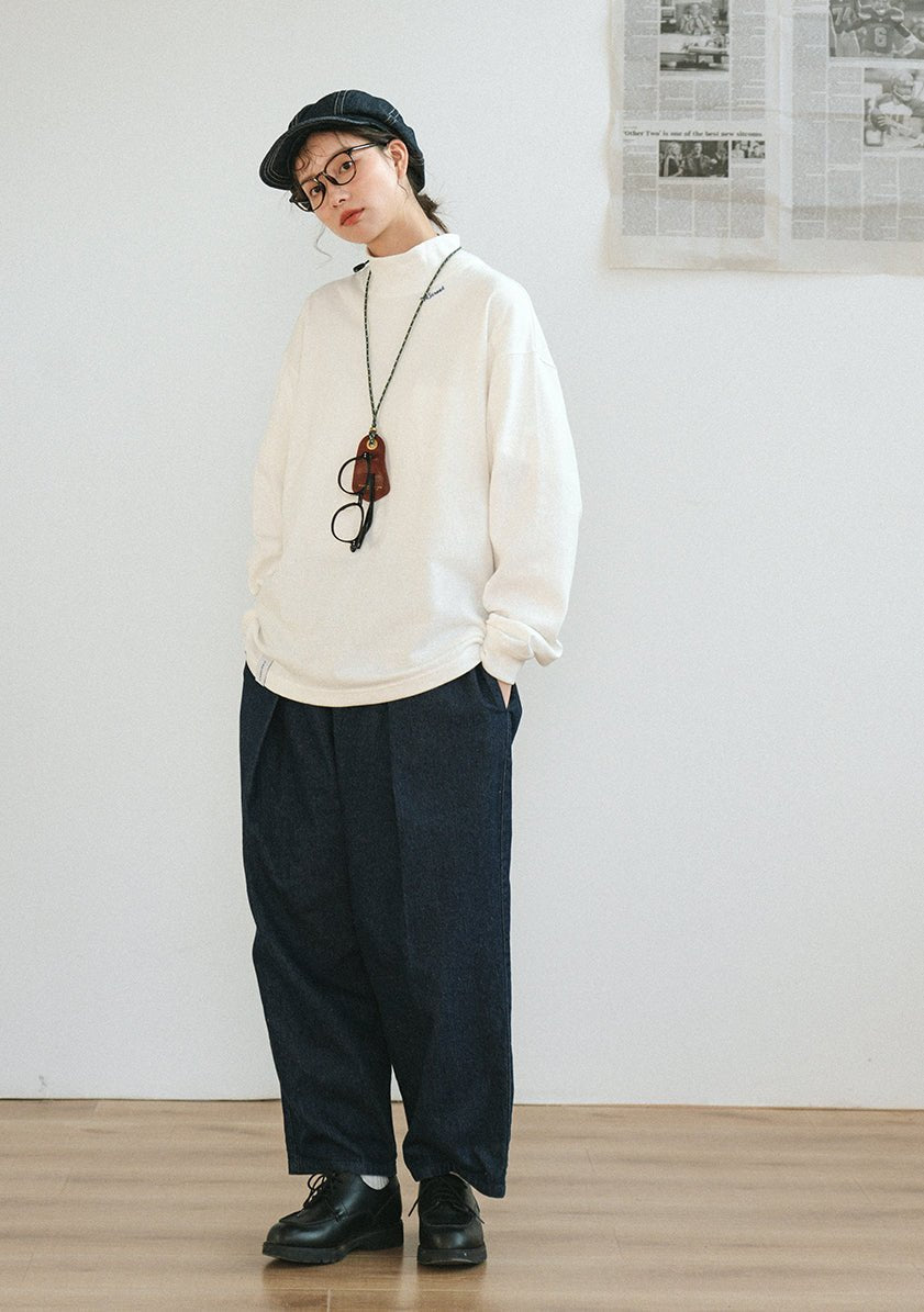 High neck logo long sleeve T-shirt N1268 - NNine
