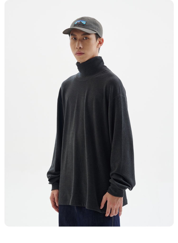 High neck long -sleeved T -shirt N2644 - NNine