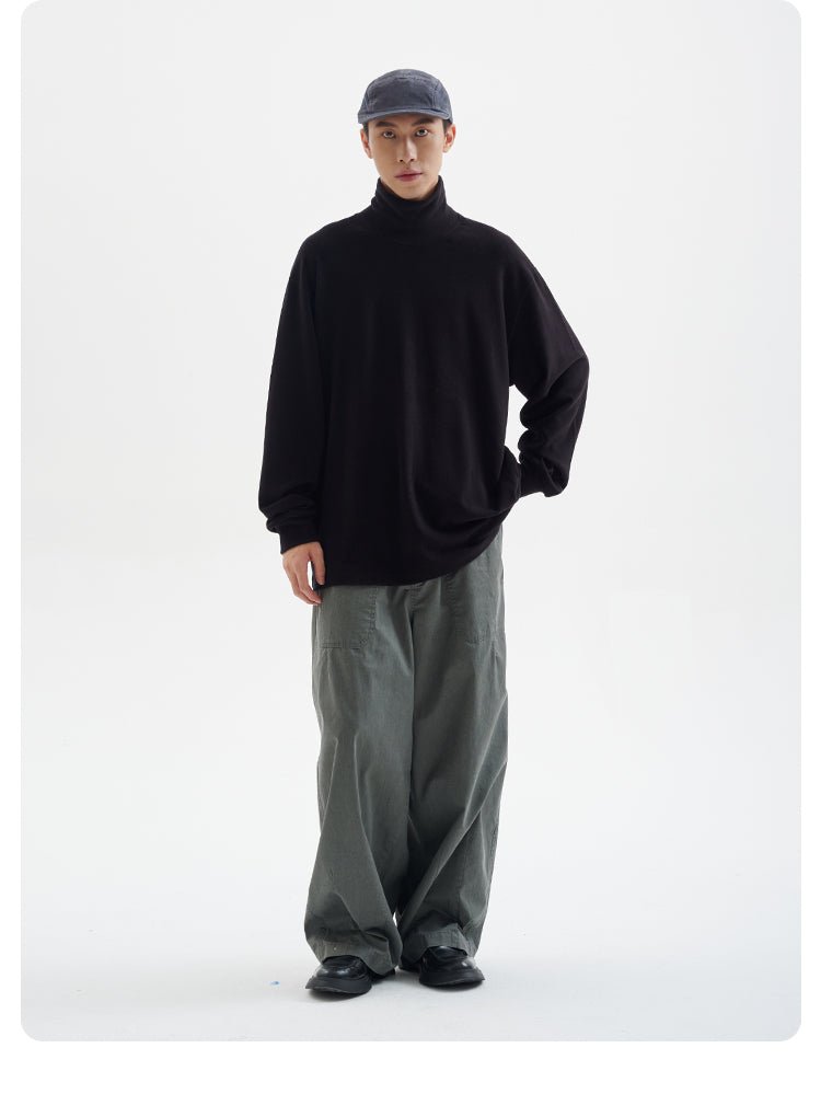 High neck long -sleeved T -shirt N2644 - NNine