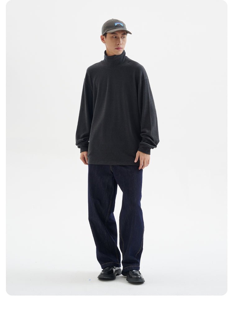 High neck long -sleeved T -shirt N2644 - NNine