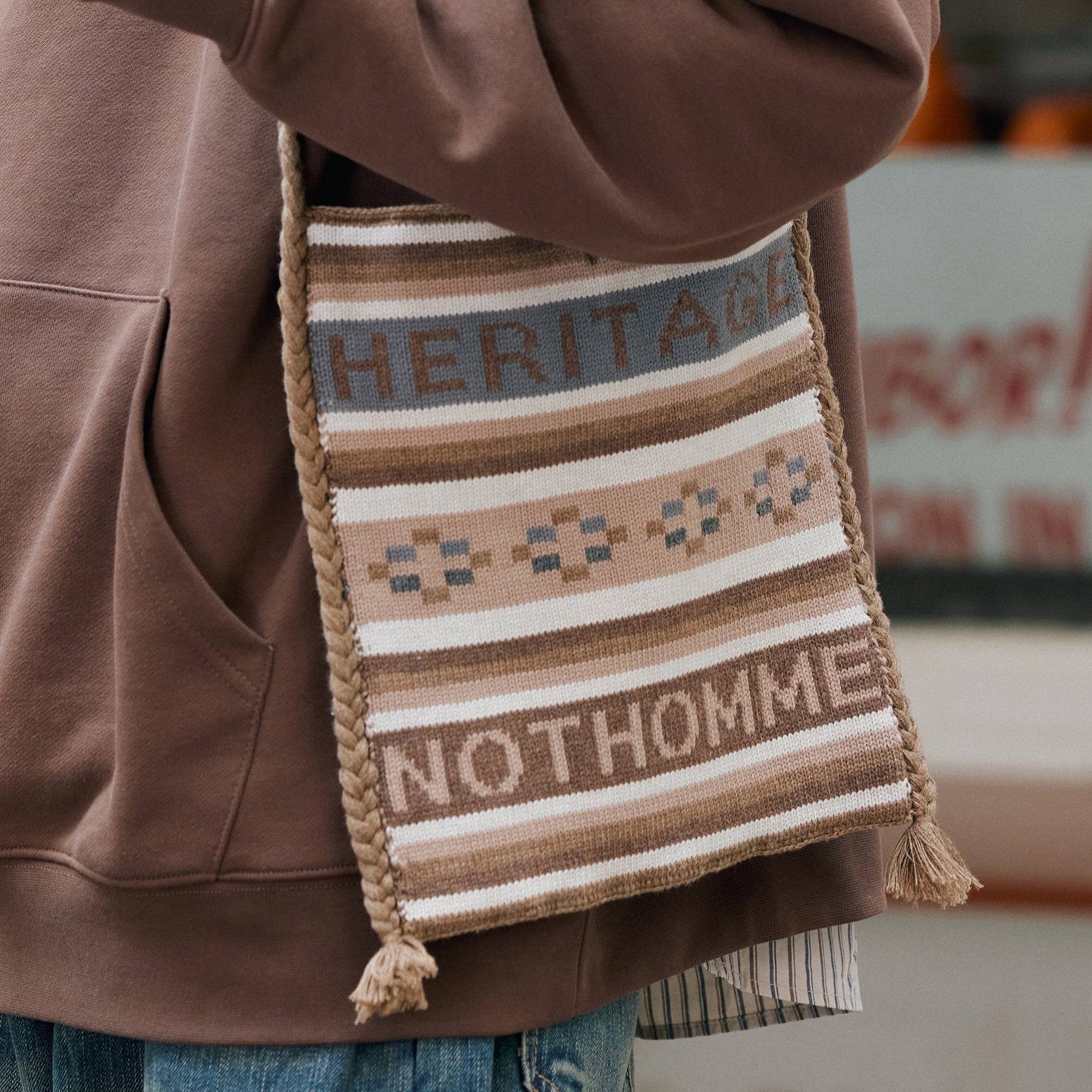 Knit line shoulder bag N1487 - NNine