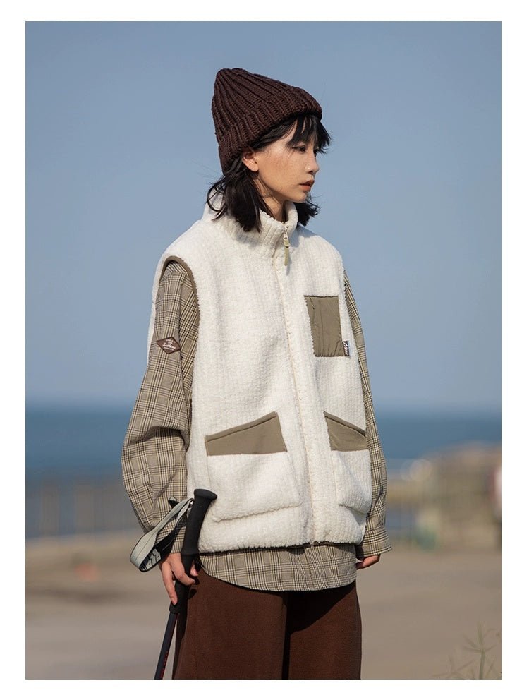 Lamb wool zip vest N2920 - NNine