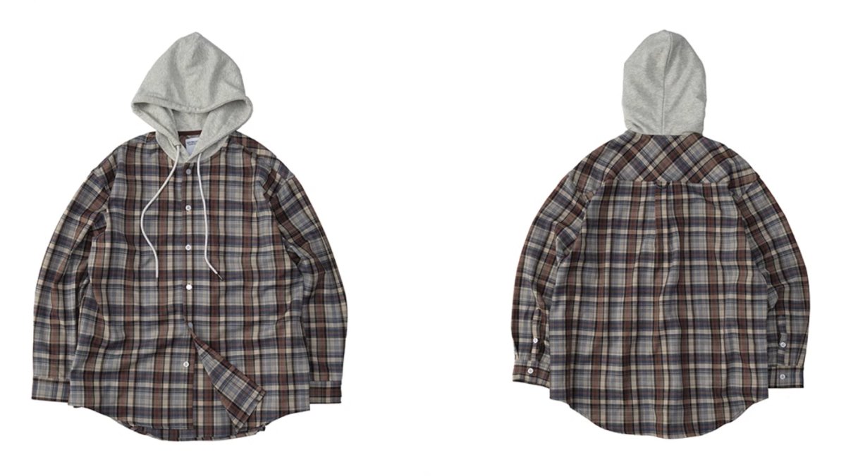Lazy Hooded Check Shirt N123 - NNine