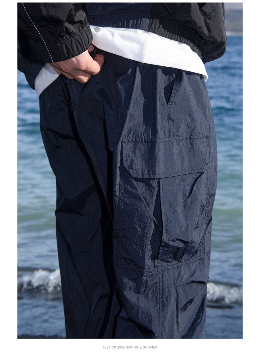 LIGHTWEIGHT NYLON CARGO PANTS N3267 - NNine