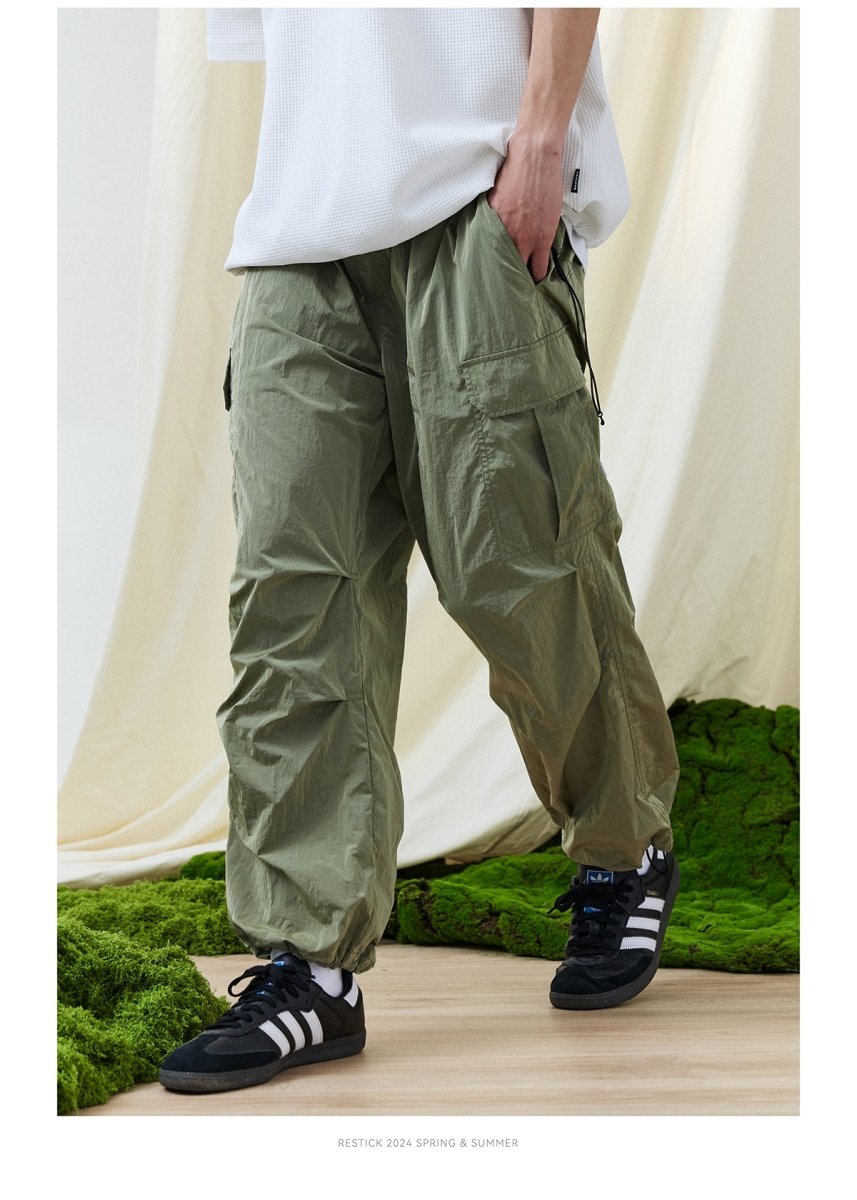 LIGHTWEIGHT NYLON CARGO PANTS N3267 - NNine