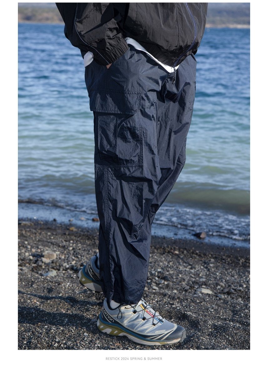 LIGHTWEIGHT NYLON CARGO PANTS N3267 - NNine