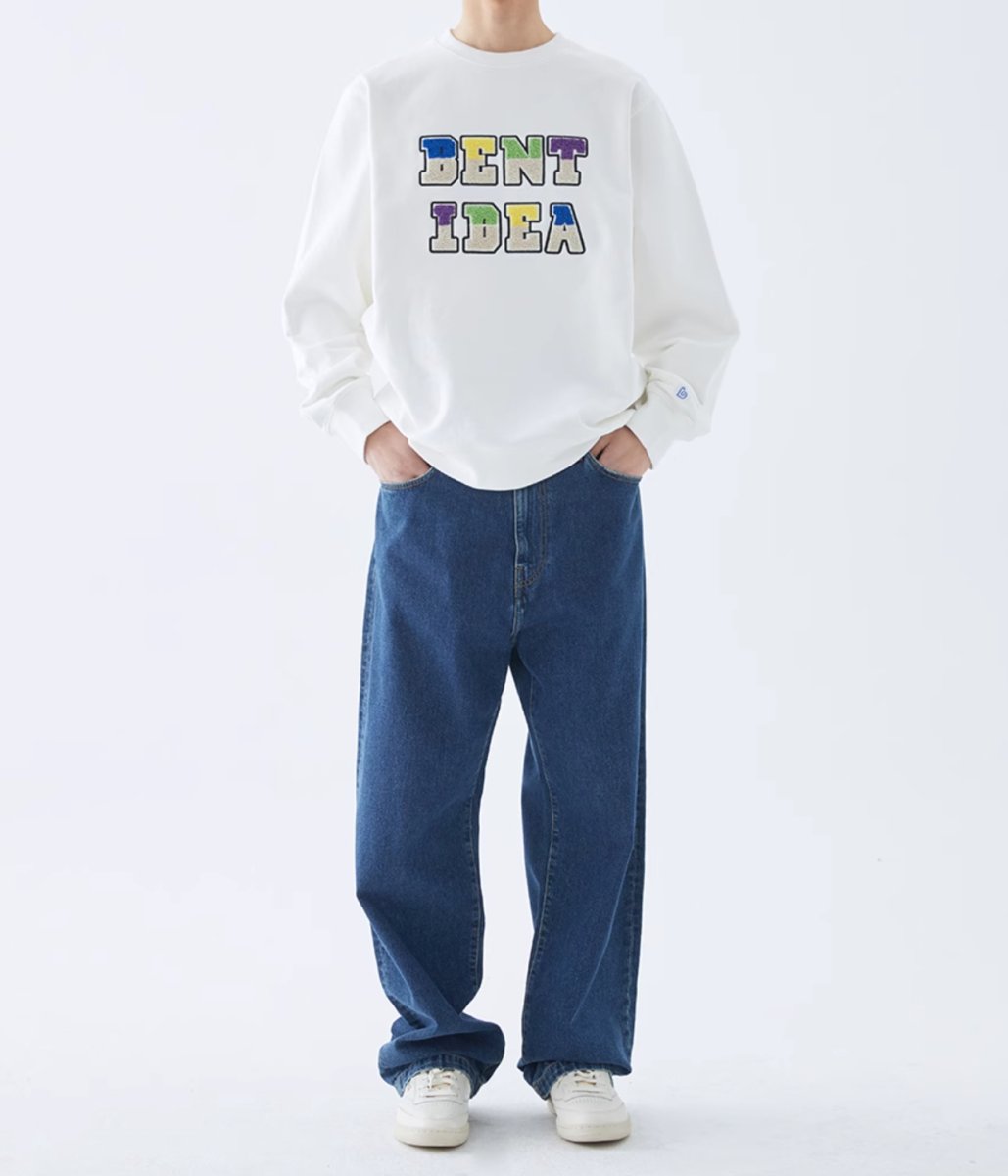 Logo embroidery sweatshirt N3038 - NNine