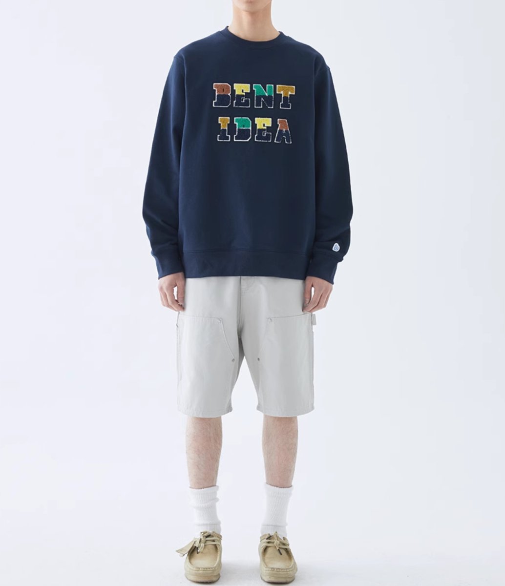 Logo embroidery sweatshirt N3038 - NNine