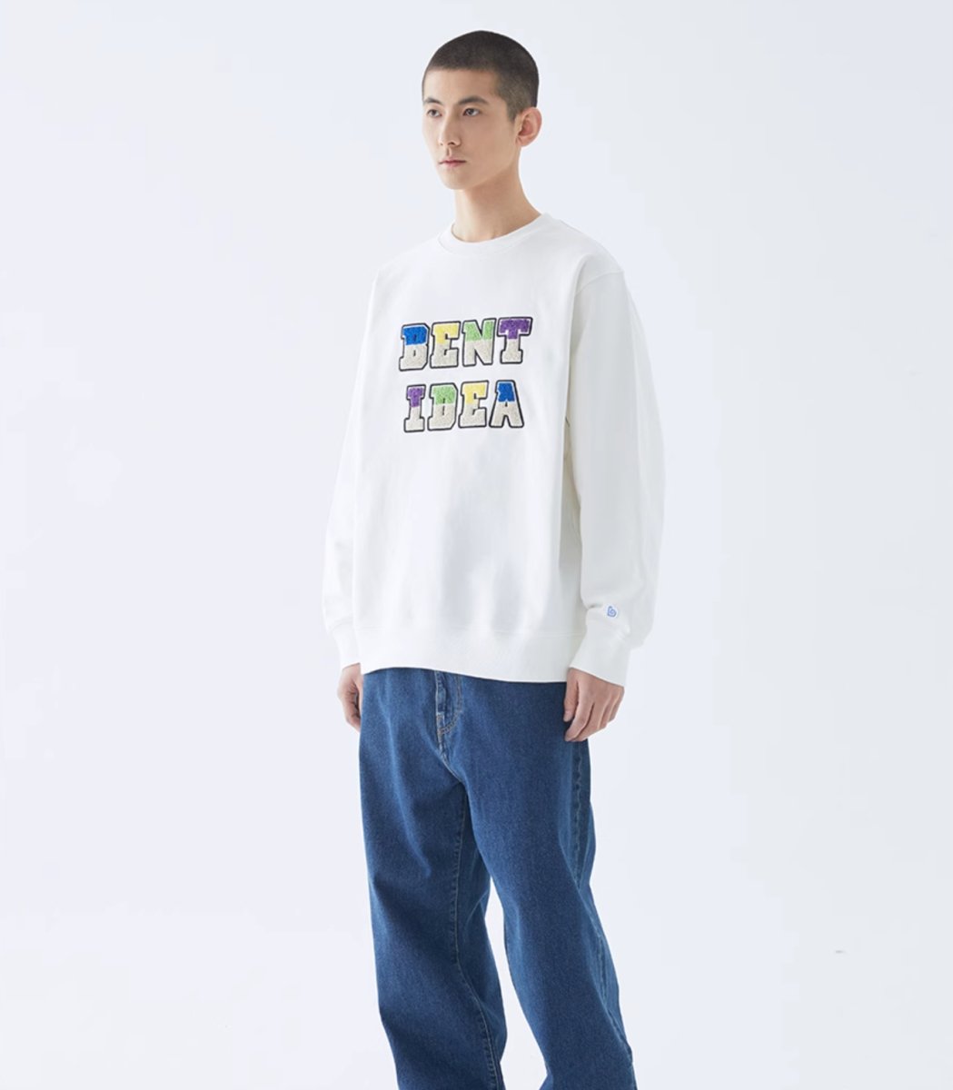 Logo embroidery sweatshirt N3038 - NNine