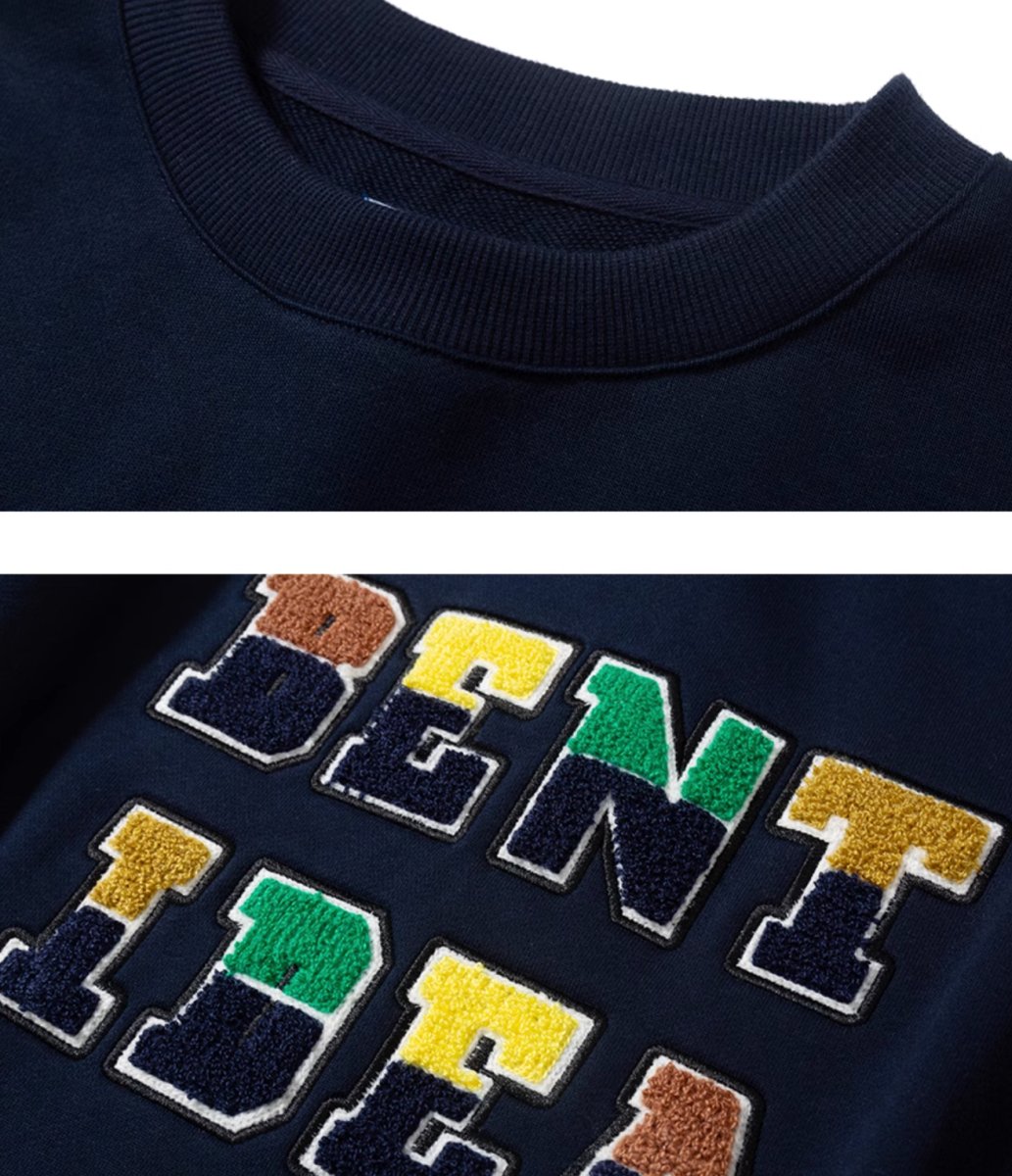 Logo embroidery sweatshirt N3038 - NNine