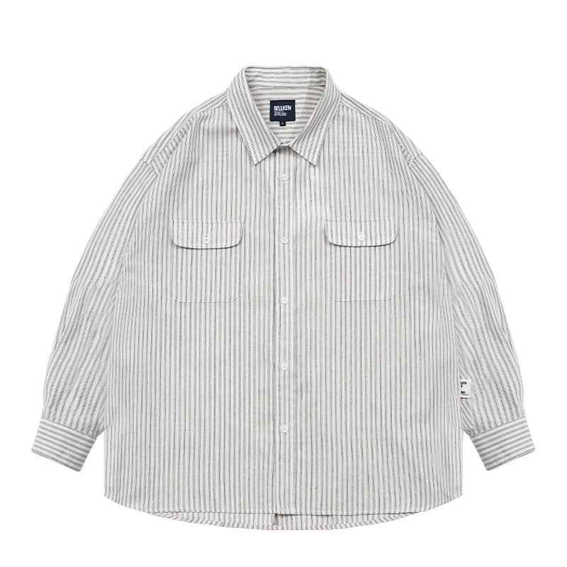 LOOSE FIT Striped shirt N3152 – NNine