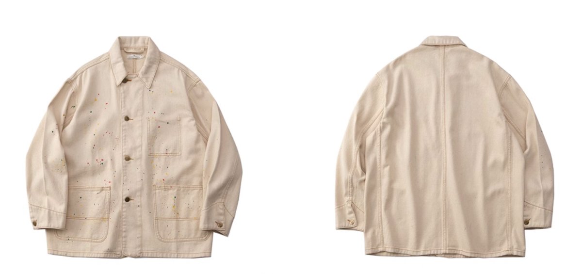 Paint processing denim jacket N3110 - NNine