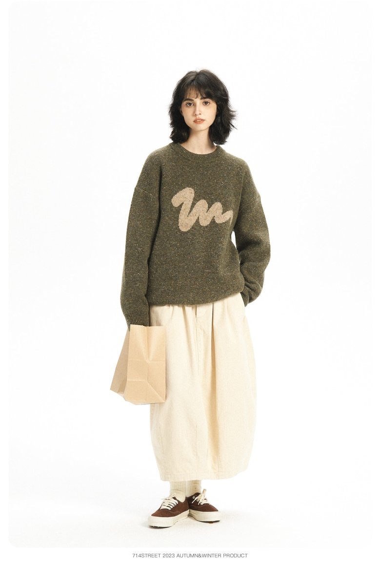 Print knit sweater N2486 - NNine