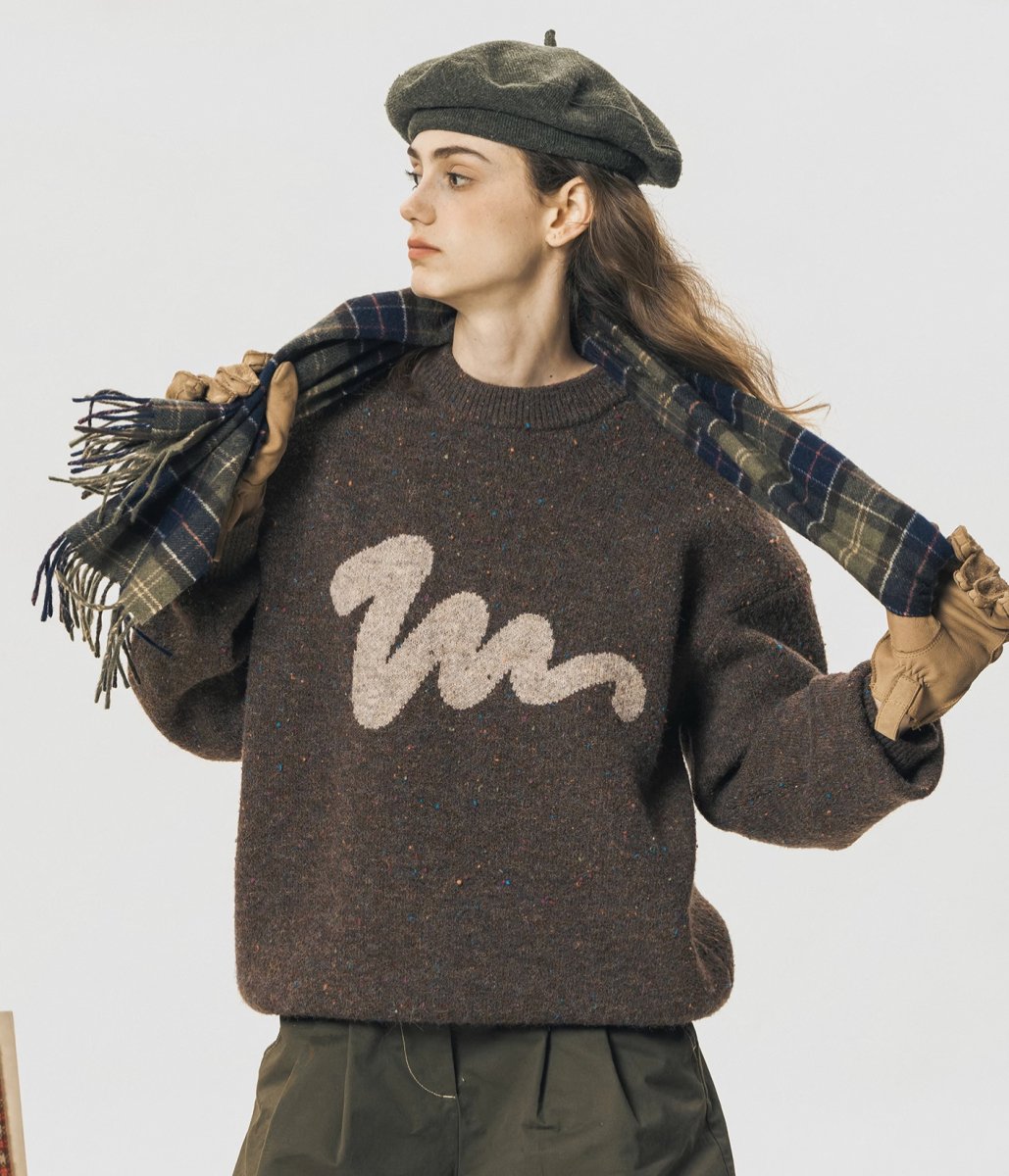 Print knit sweater N2486 - NNine