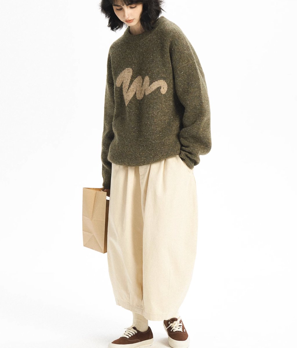 Print knit sweater N2486 - NNine