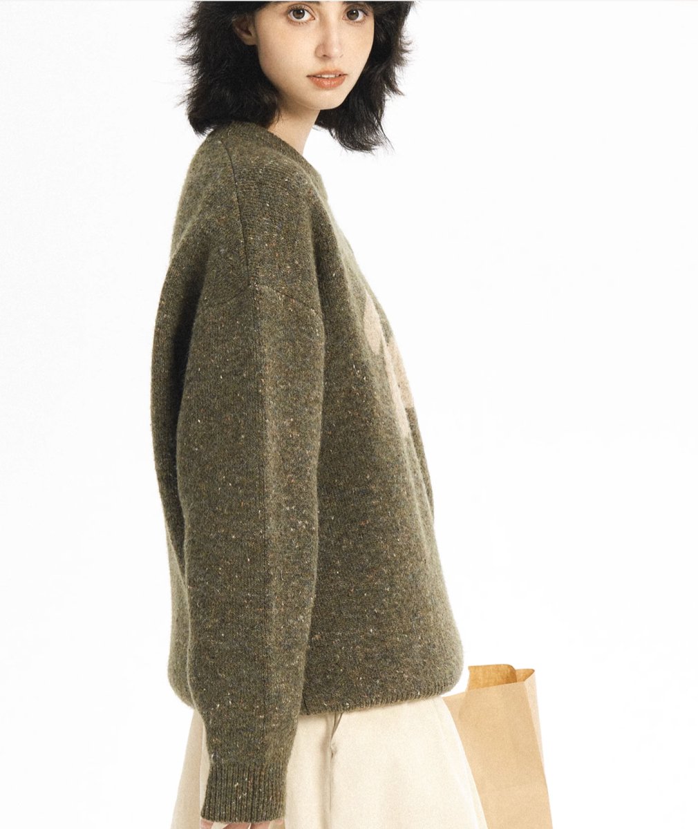 Print knit sweater N2486 - NNine