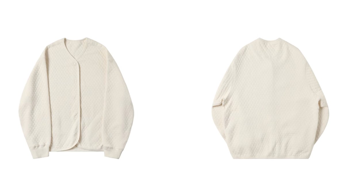 Quilting nocolor cardigan jacket N2779 - NNine