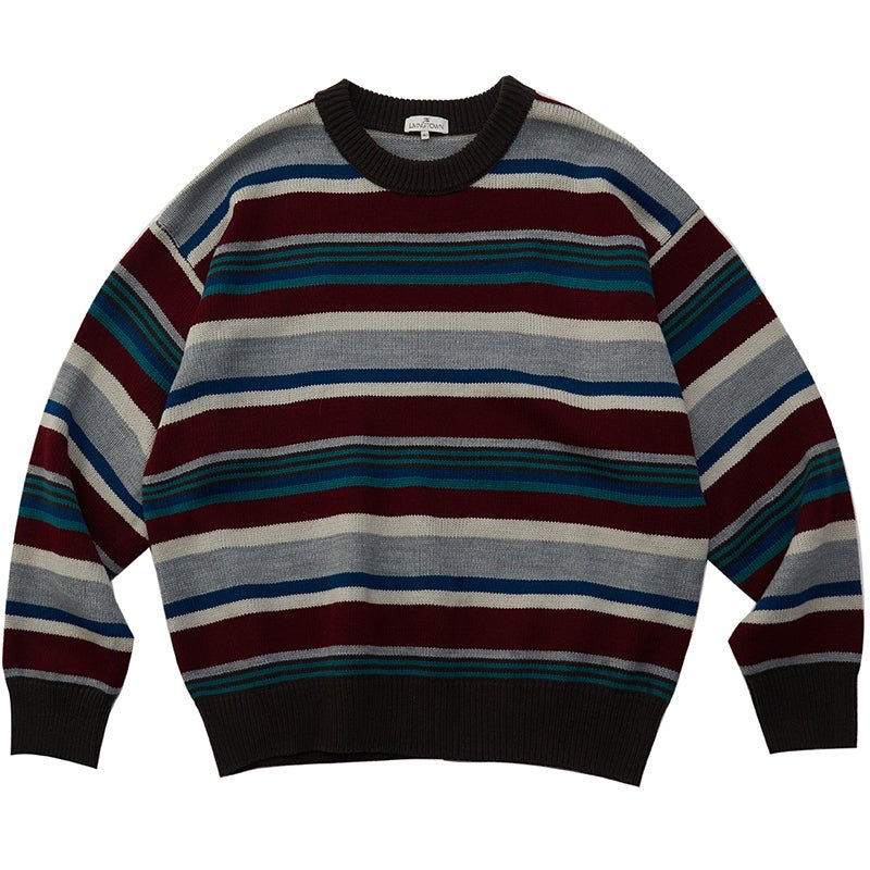 Retro contrast border sweater N2935 – NNine