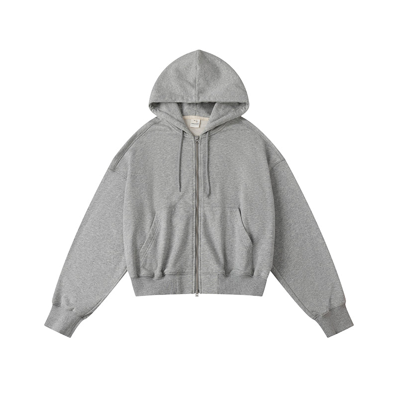 Short Length Zip-up Hoodie