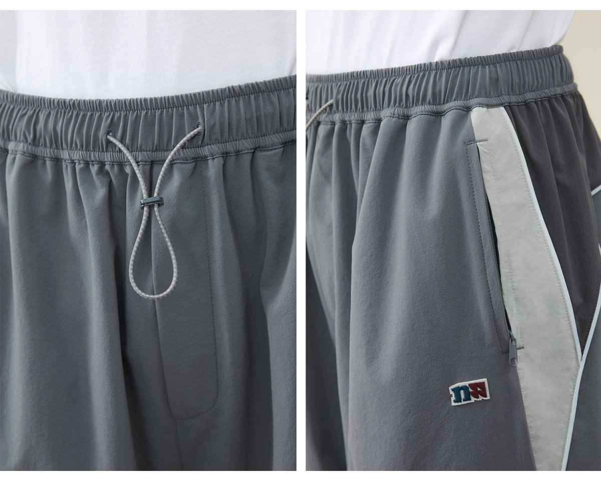 Side bicolor sporty pants N2326 - NNine