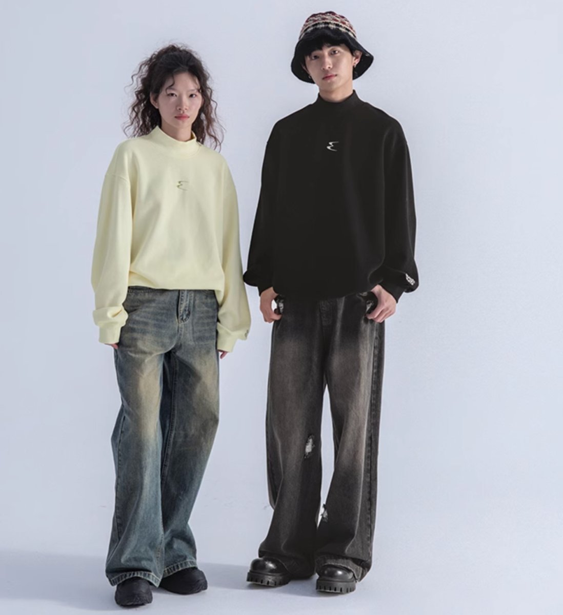 Soft mock neck knit N178 - NNine