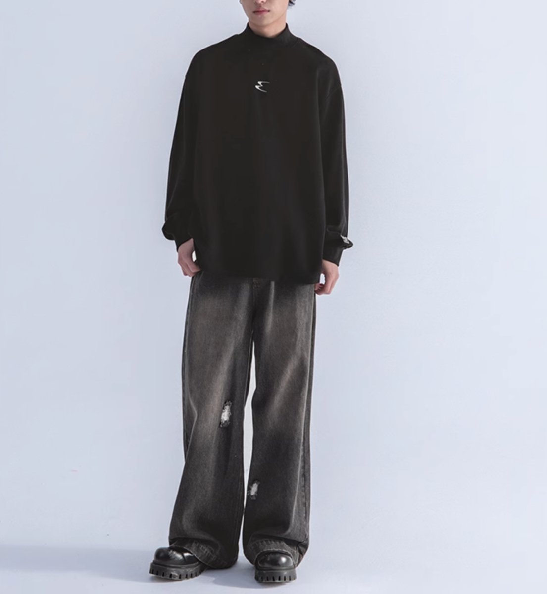 Soft mock neck knit N178 - NNine