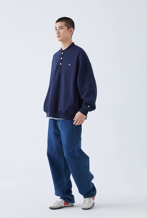 Stand color sweatshirt N58 - NNine