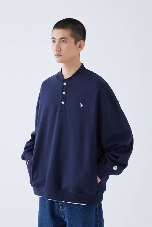 Stand color sweatshirt N58 - NNine