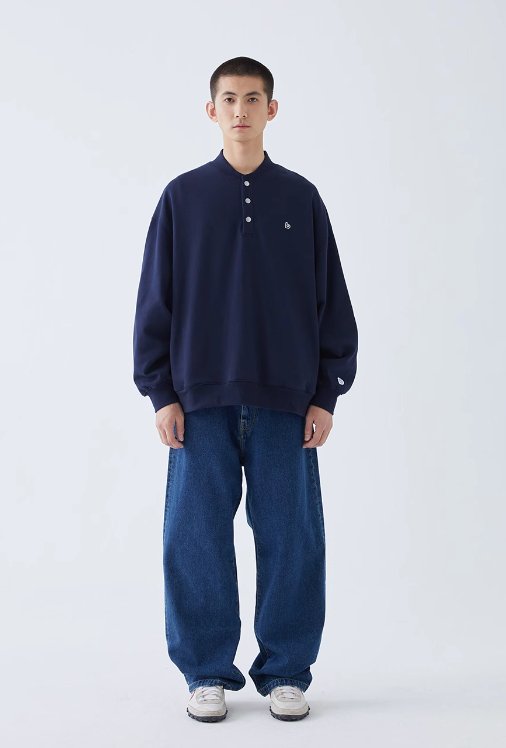 Stand color sweatshirt N58 - NNine