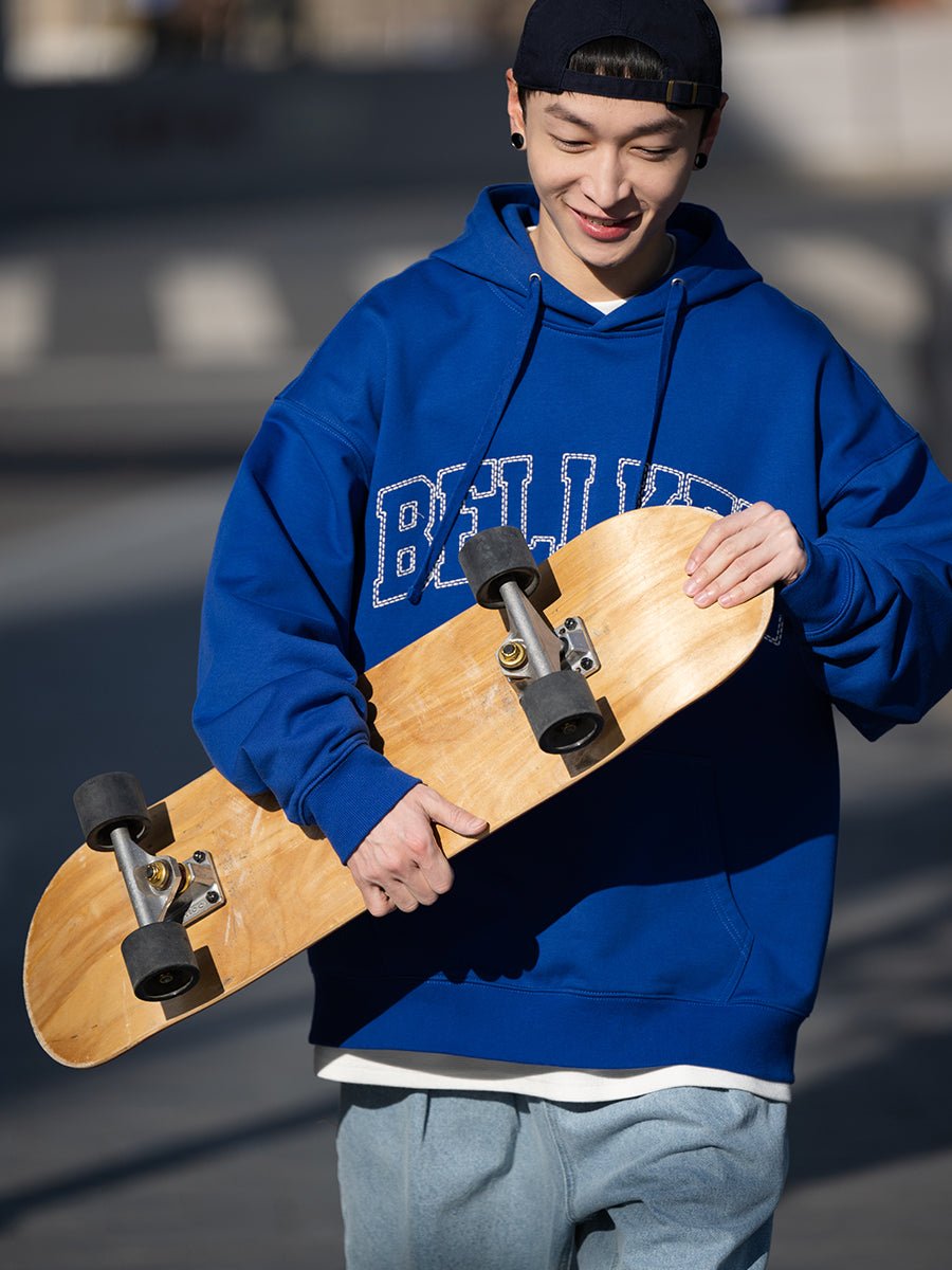 Stitch frame logo hoodie N1835 - NNine
