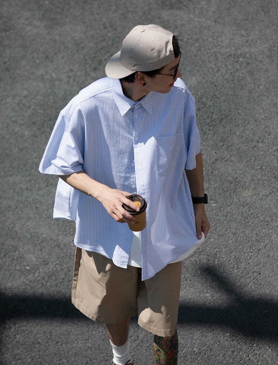 Striped summer shirt N209 - NNine