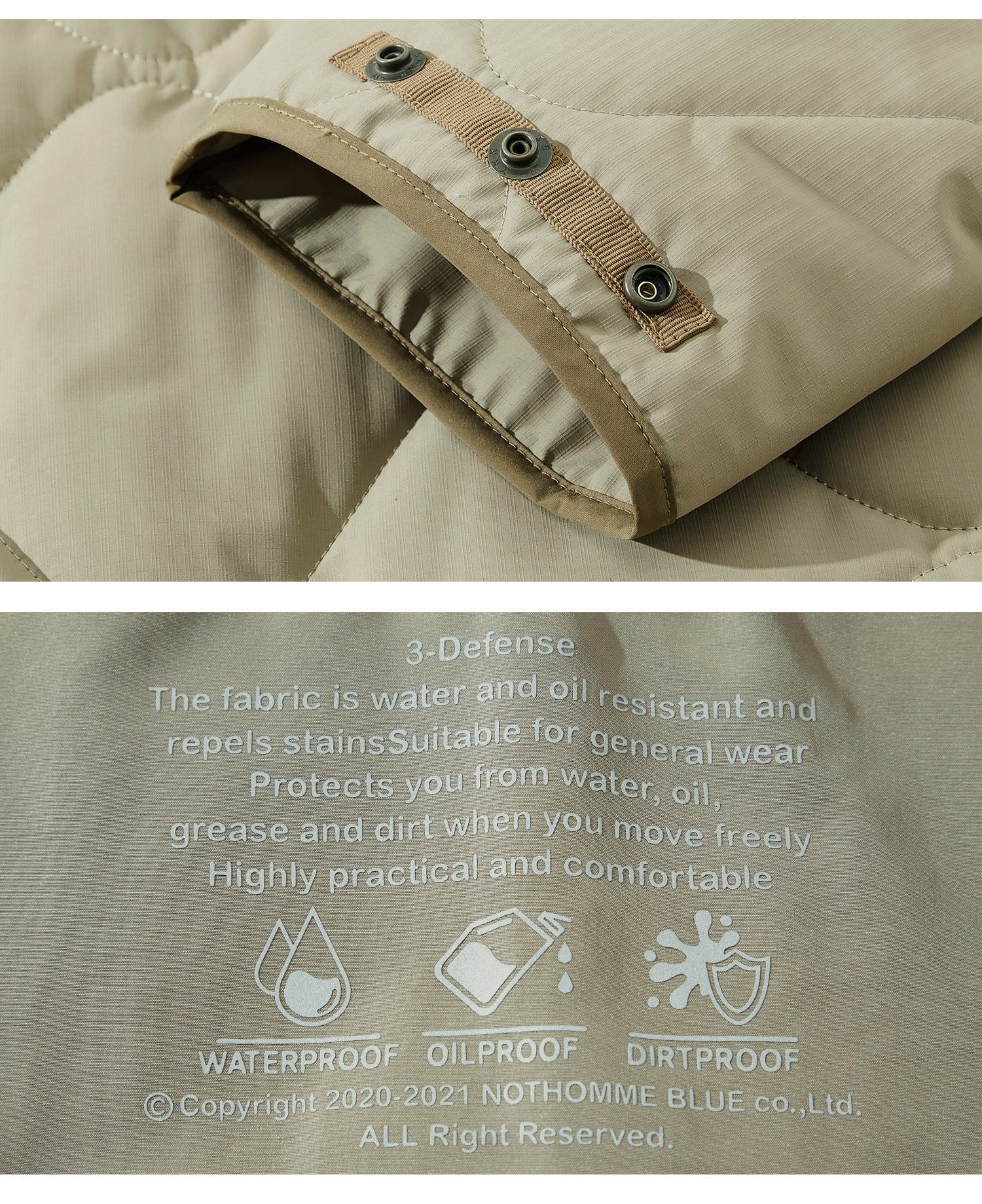Teflon fiber quilting jacket N1605 - NNine