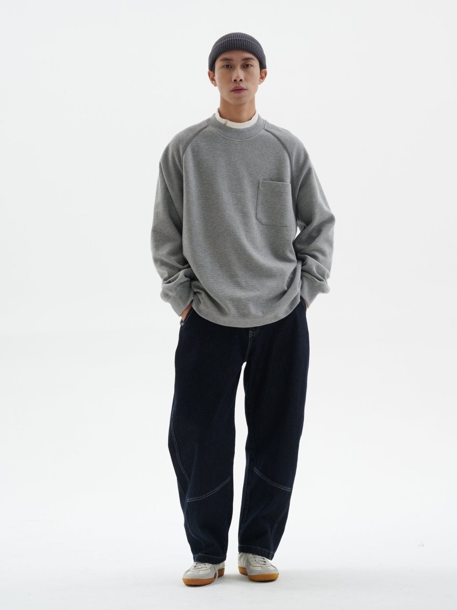 Waffle pocket long sleeve T-shirt N1848 - NNine