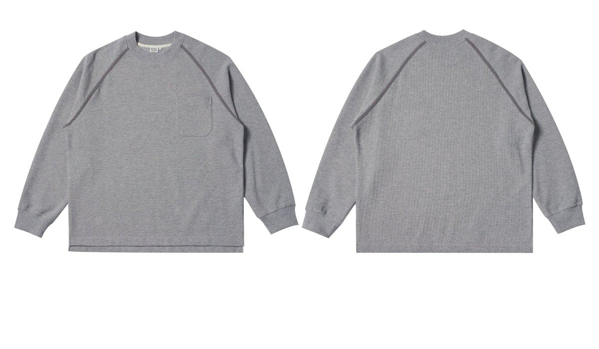 Waffle pocket long sleeve T-shirt N1848 - NNine