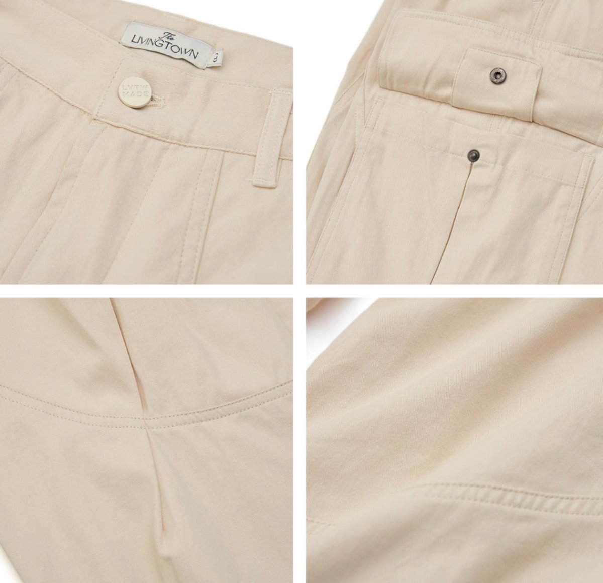 Washed khaki cargo pants N2711 - NNine