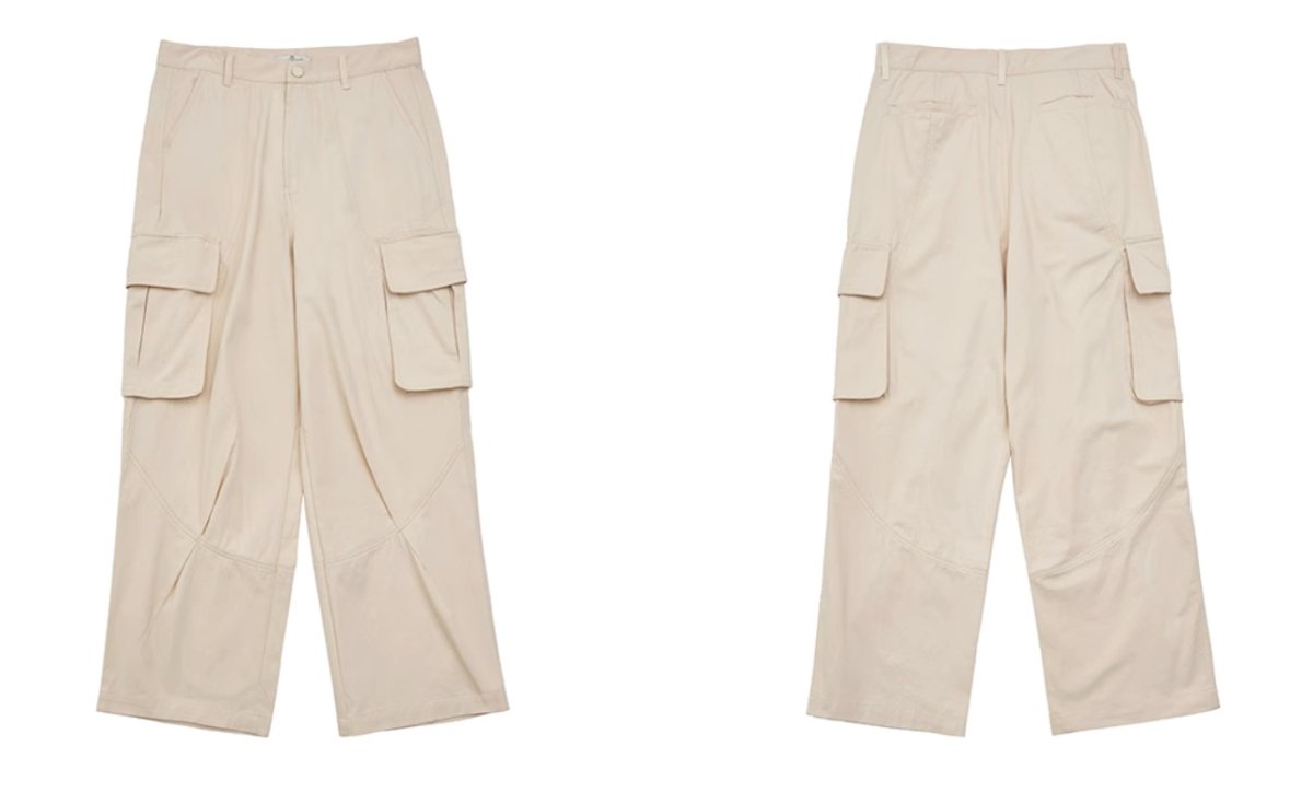 Washed khaki cargo pants N2711 - NNine