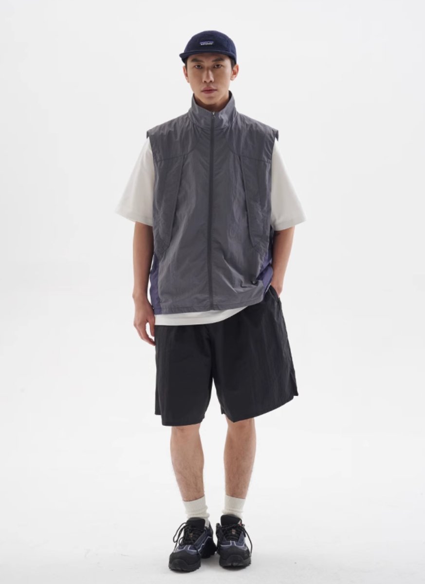 【撥水機能】Waterproof color block vest N245 - NNine