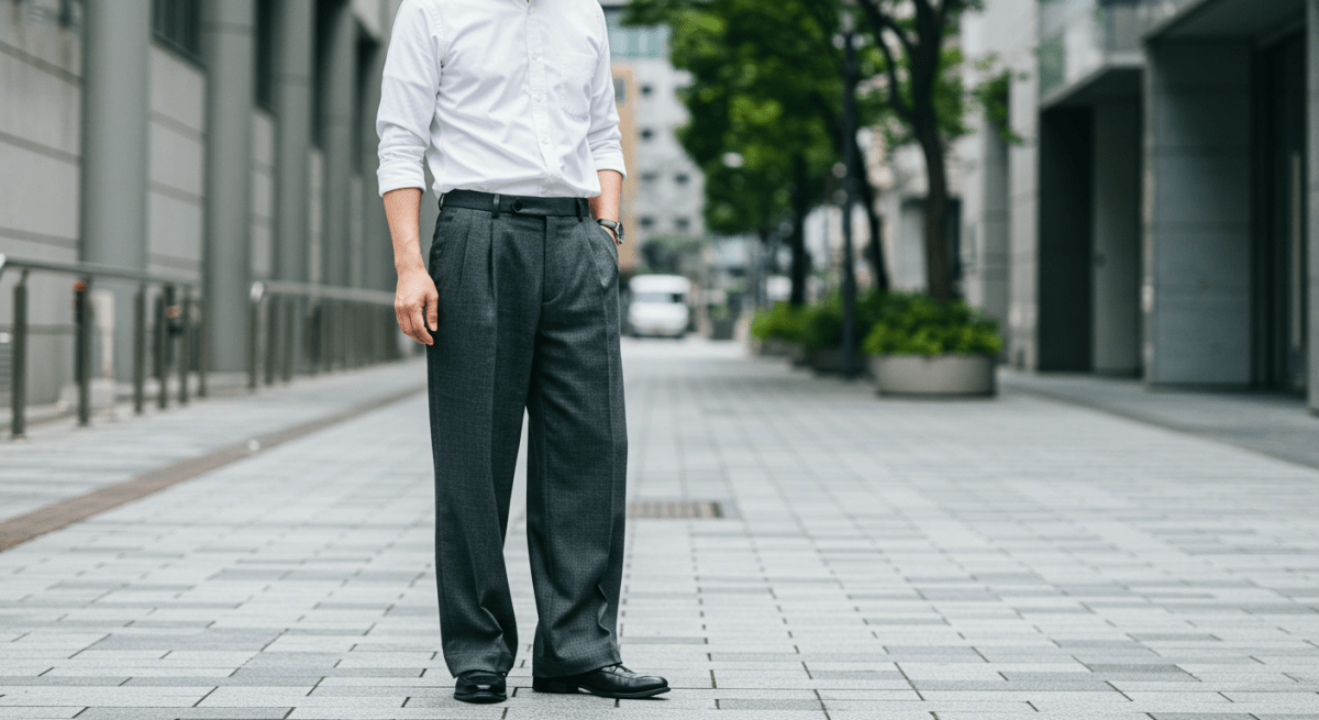 ダサい？30代メンズが着るべきワイドパンツの選び方とコーデ例 - ファッション通販NNine（ナイン）