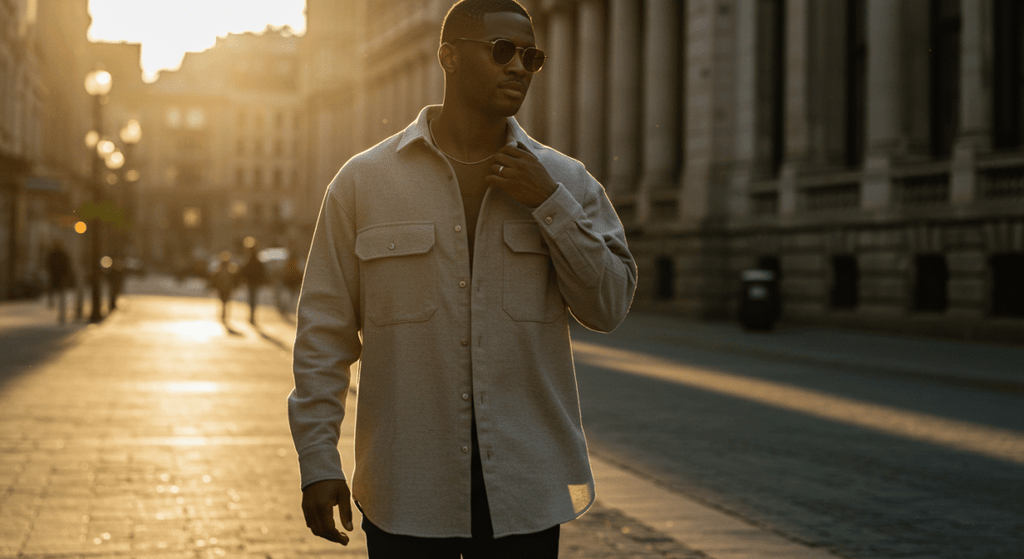 9-nine-カジュアルオーバーシャツ