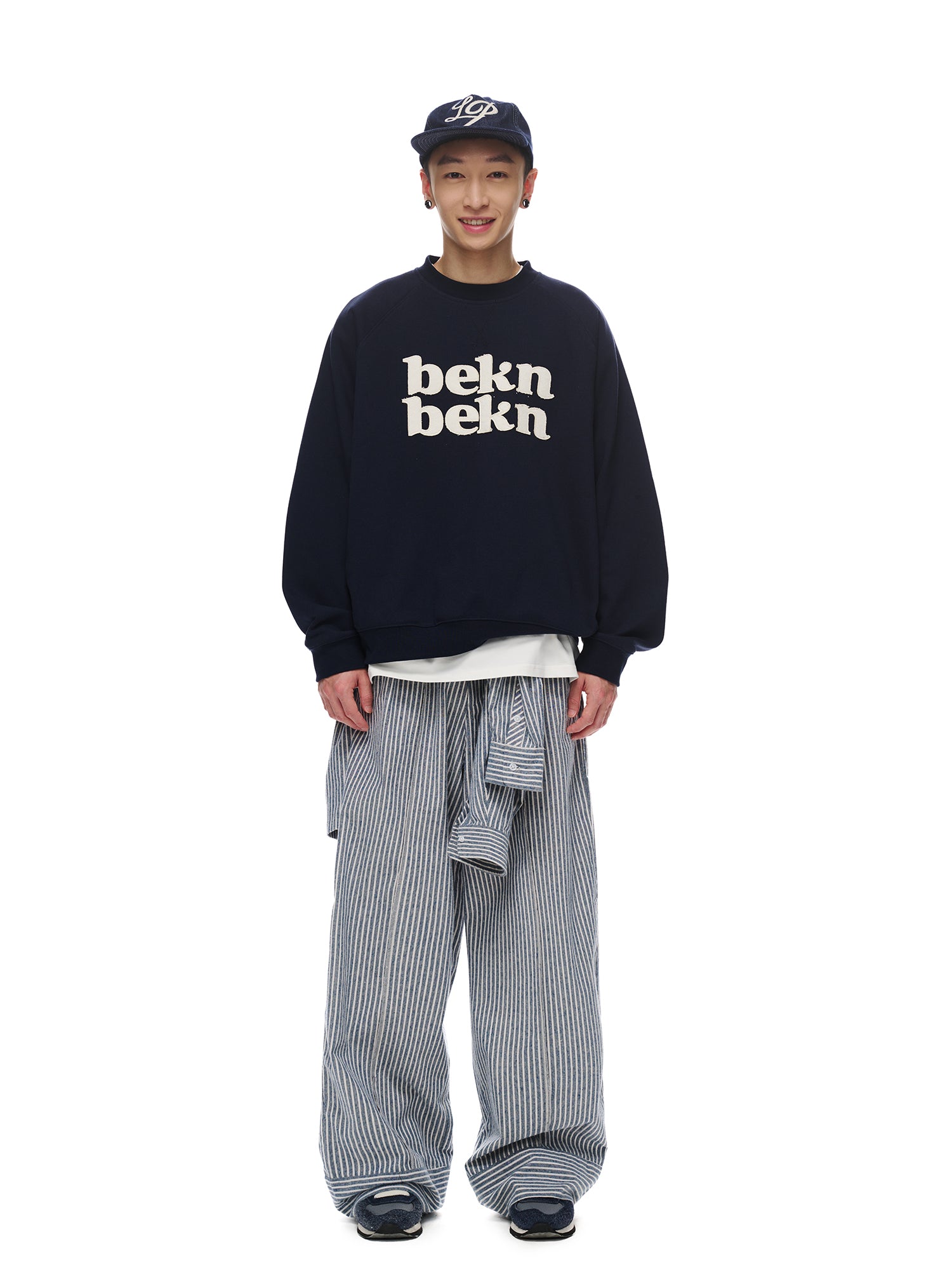 ステッチ・ヒッコリーストライプパンツ   N5718