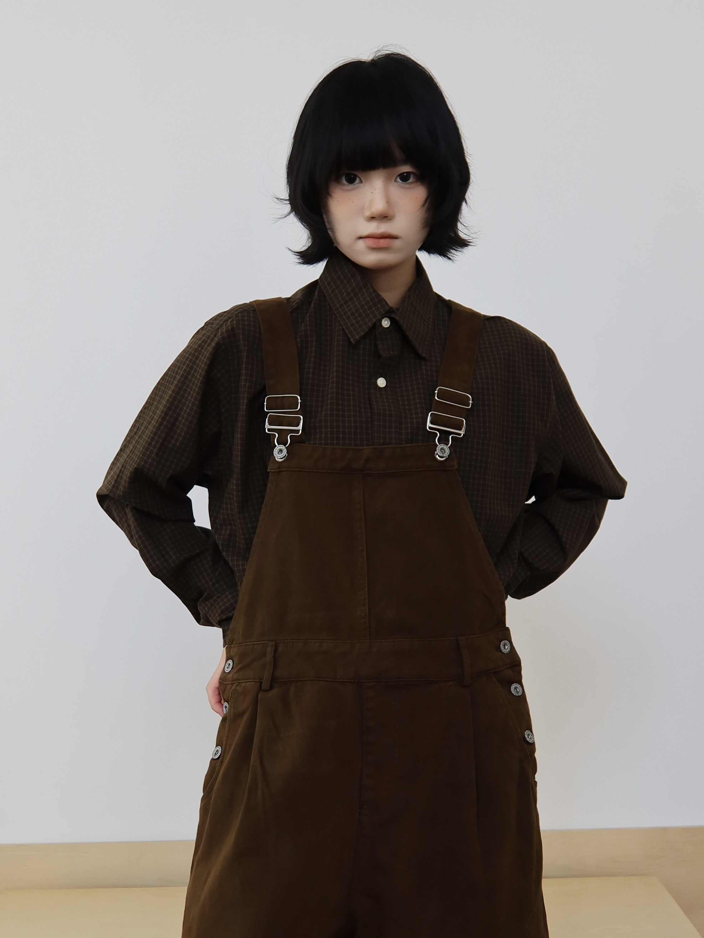 ヴィンテージ ルーズフィット ワイドオーバーオール N6411