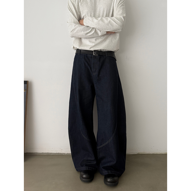 Wide curved rigid denim N5665