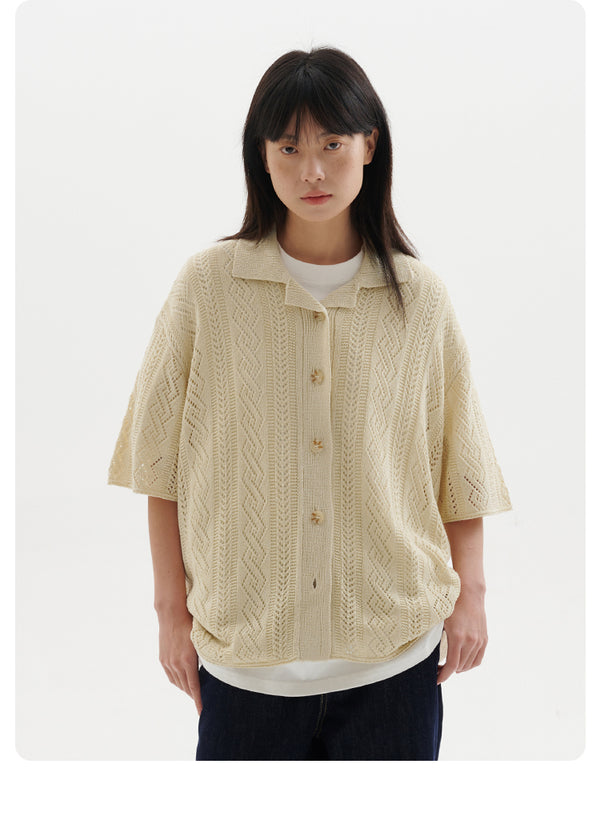 knit sheer shirt N3498