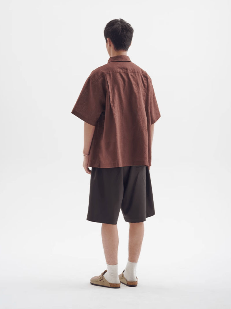 フラワー刺繍ジップシャツ メンズ レディース 綿100% 長袖｜Flower Embroidered Zip SHIRT N5374 - メンズファッション通販 NNine(ナイン)