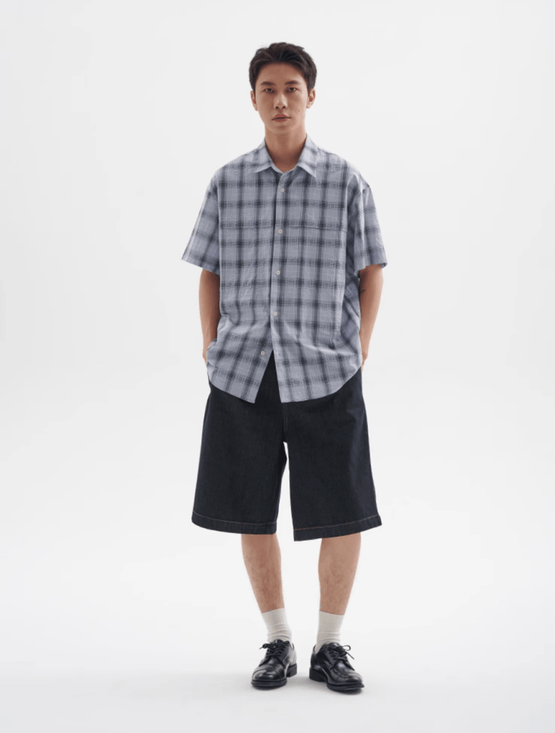 レトロチェックシャツ メンズ レディース 綿100% 長袖｜Retro Check SHIRT N5370 - メンズファッション通販 NNine(ナイン)