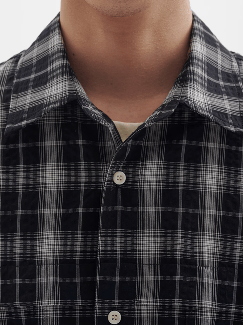 レトロチェックシャツ メンズ レディース 綿100% 長袖｜Retro Check SHIRT N5370 - メンズファッション通販 NNine(ナイン)