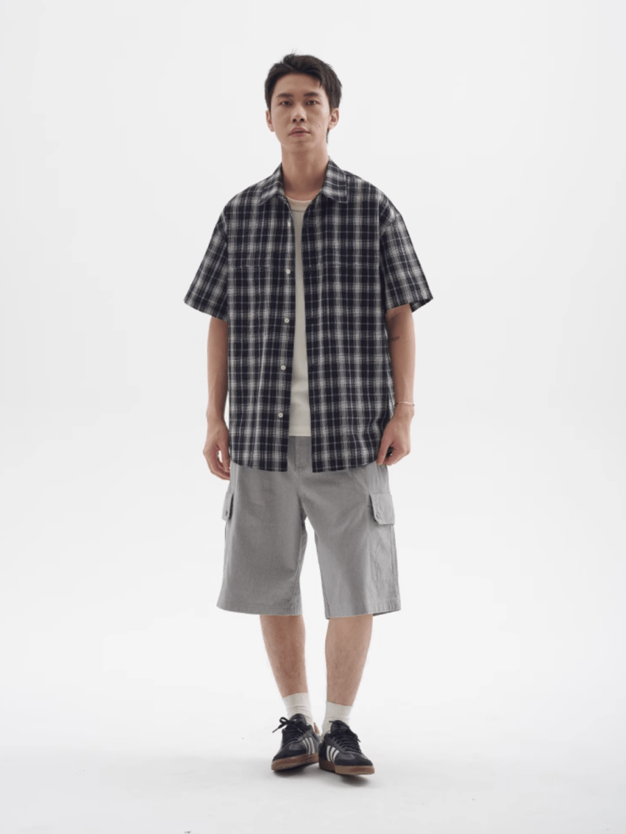 レトロチェックシャツ メンズ レディース 綿100% 長袖｜Retro Check SHIRT N5370 - メンズファッション通販 NNine(ナイン)