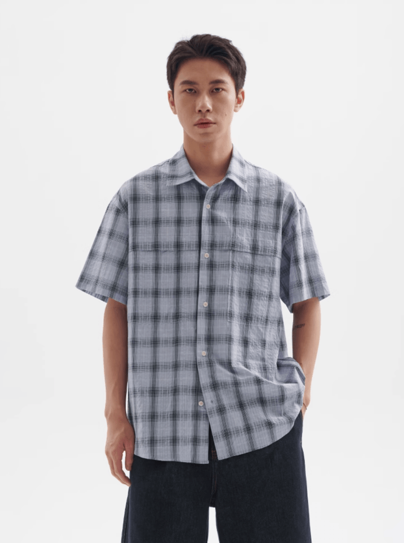 レトロチェックシャツ メンズ レディース 綿100% 長袖｜Retro Check SHIRT N5370 - メンズファッション通販 NNine(ナイン)