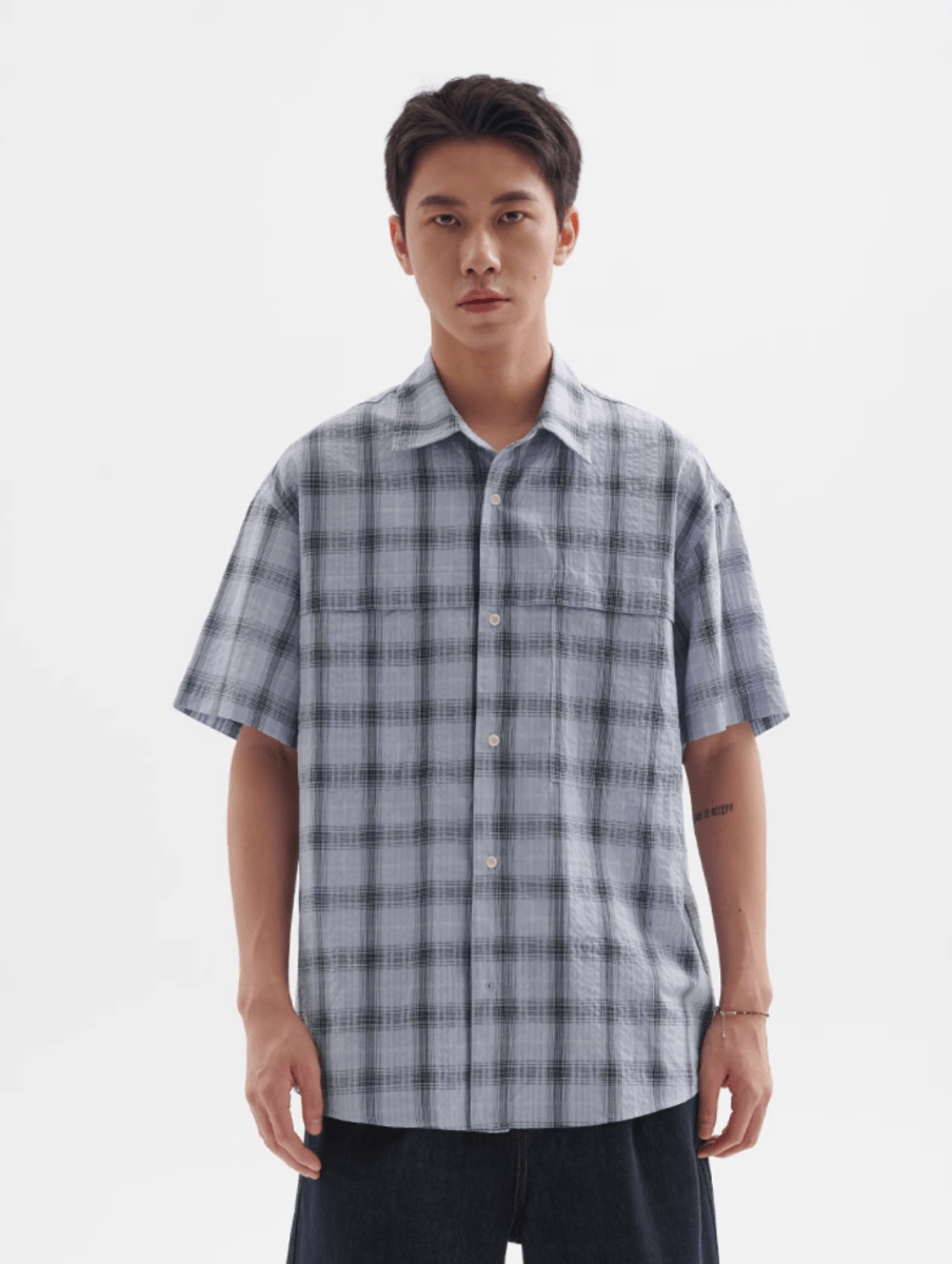 レトロチェックシャツ メンズ レディース 綿100% 長袖｜Retro Check SHIRT N5370 - メンズファッション通販 NNine(ナイン)